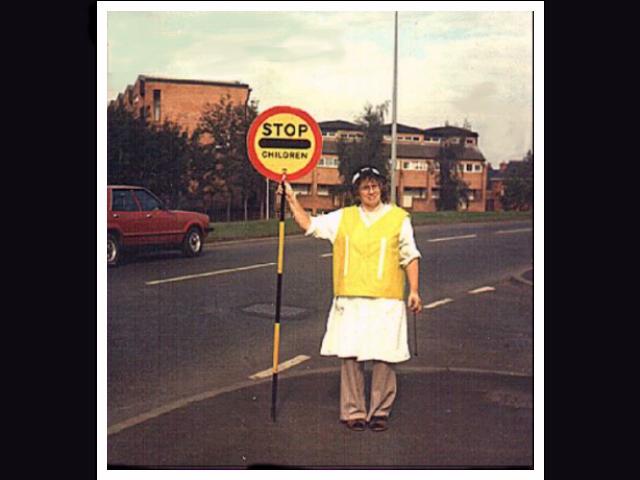 Mum on lollypop duty Mum on lollypop duty
