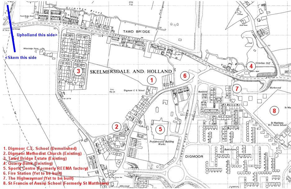 Location of Digmoor School