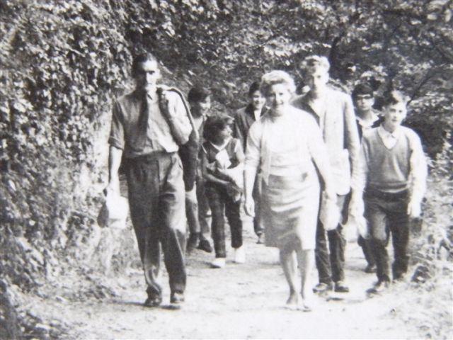 Walking back to the castle - Germany 1960 Walking back to the castle - Germany 1960