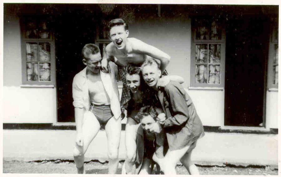 Rose Bridge lads at Butlins, c1957