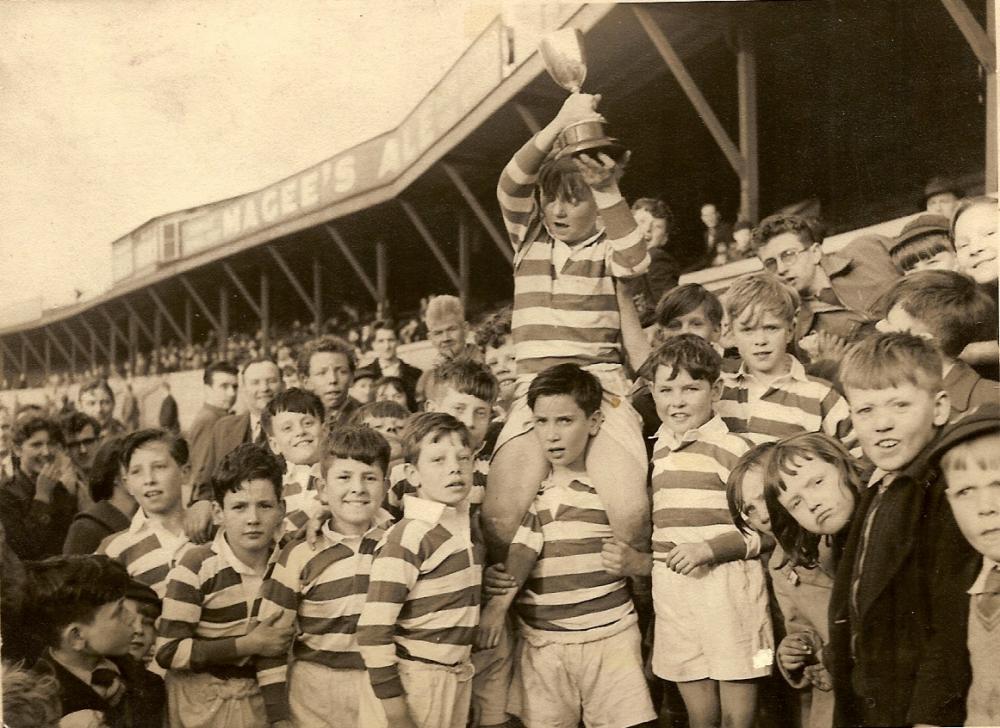 Platt Cup Winners (1958) - after the match