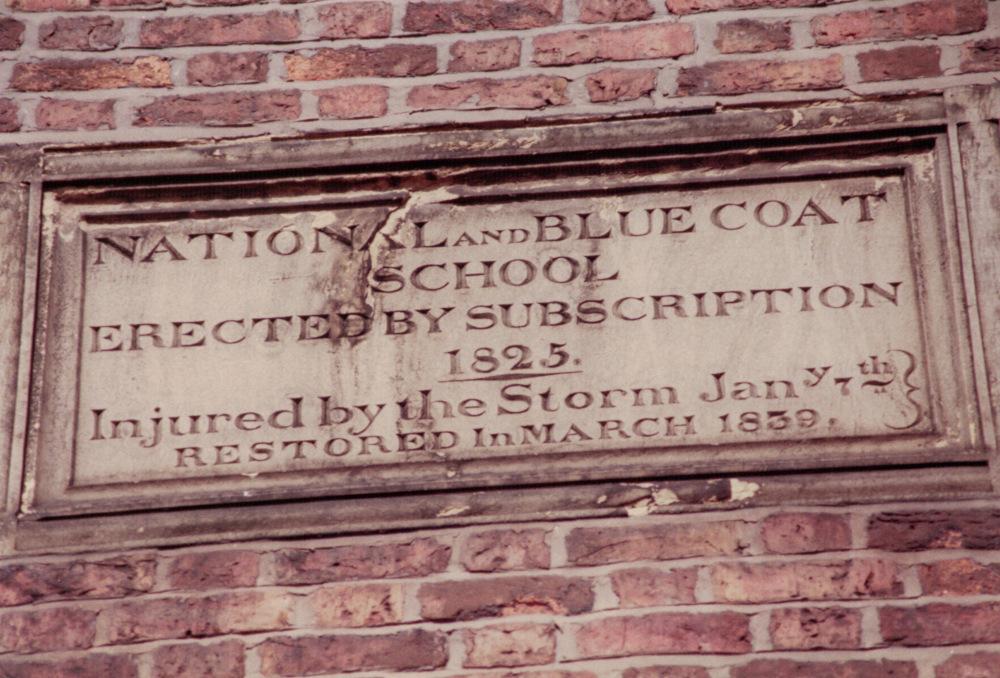 Bluecoat School date stone Bluecoat School date stone