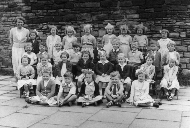 Reception class, c1952. Reception class, c1952.