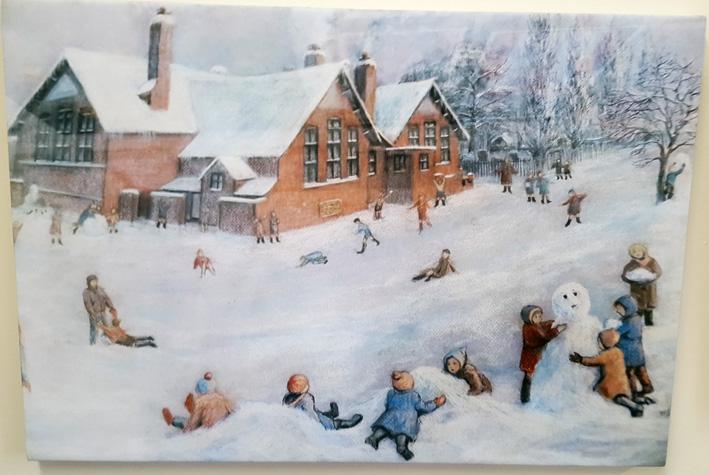 Playtime in the snow at Park Lane school circa 1950. Playtime in the snow at Park Lane school circa 1950.