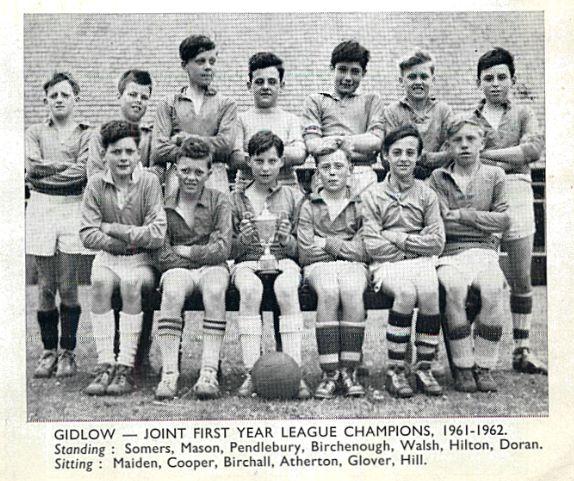 Gidlow School Football Team 1961/62.