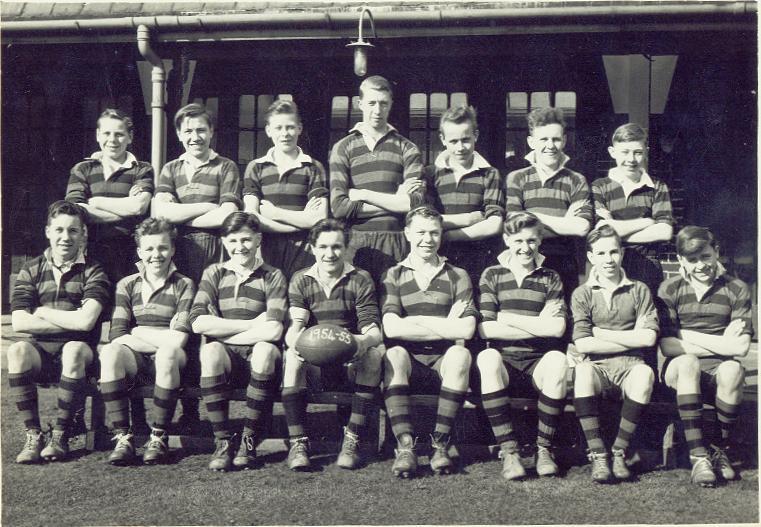Rose Bridge Rugby Team, 1955. Rose Bridge Rugby Team, 1955.