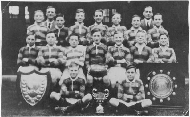 Rose Bridge Secondary Modern School, RL Team, 1930/1. Rose Bridge Secondary Modern School, RL Team, 1930/1.