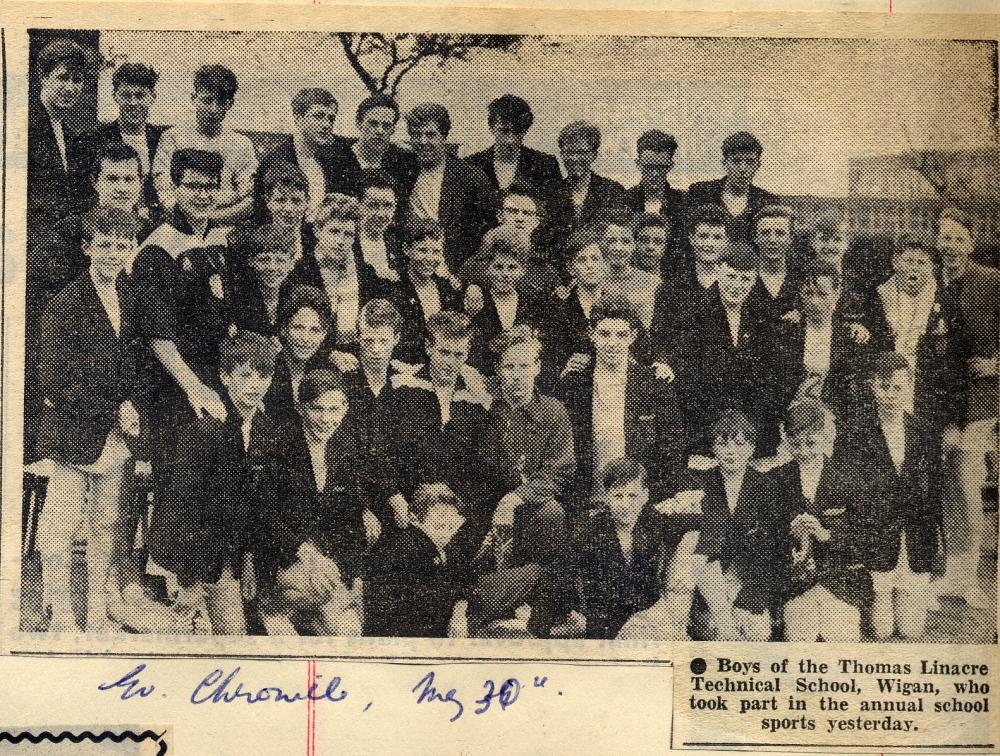 Thomas Linacre School Sports Day 1961/2 Thomas Linacre School Sports Day 1961/2