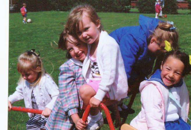 Fun on the school field 1990