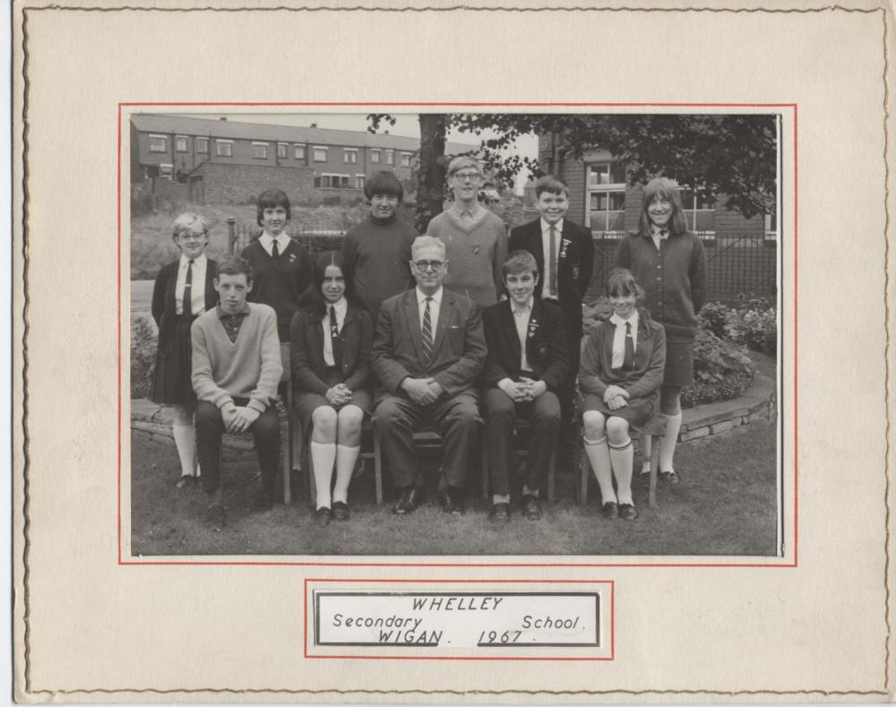 Mr Millar and prefects, Whelley Secondary School 1967 Mr Millar and prefects, Whelley Secondary School 1967