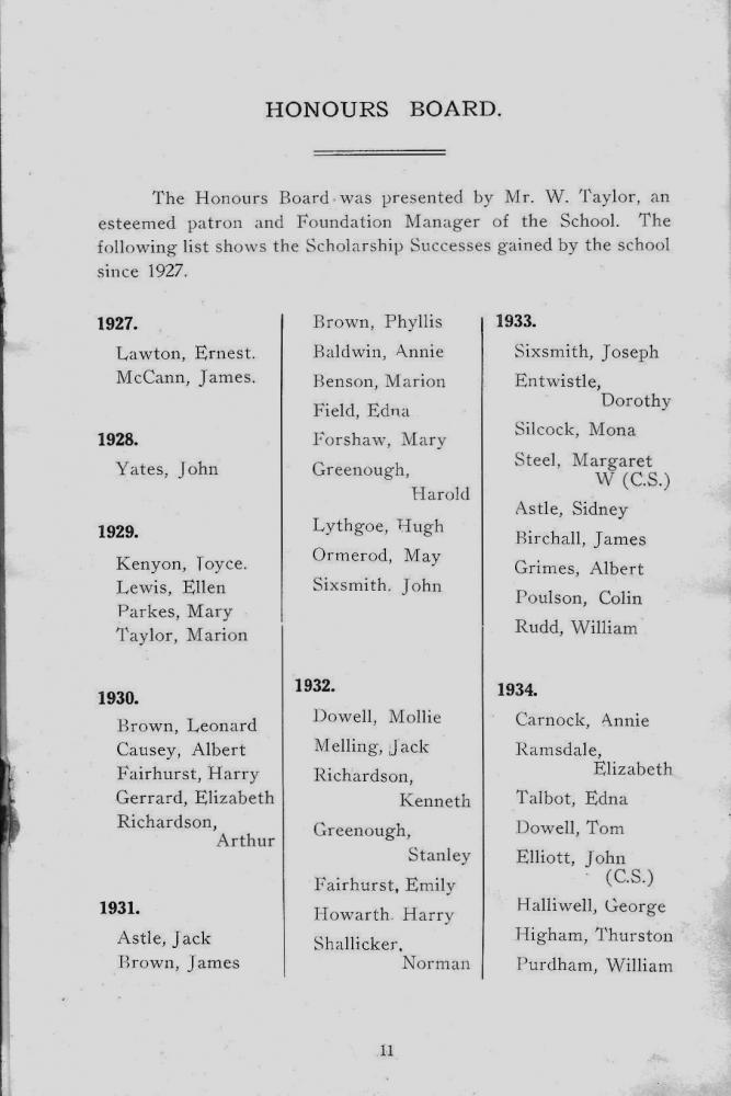 St Catharine's Junior and Infants School Centenary Handbook 1834-1934