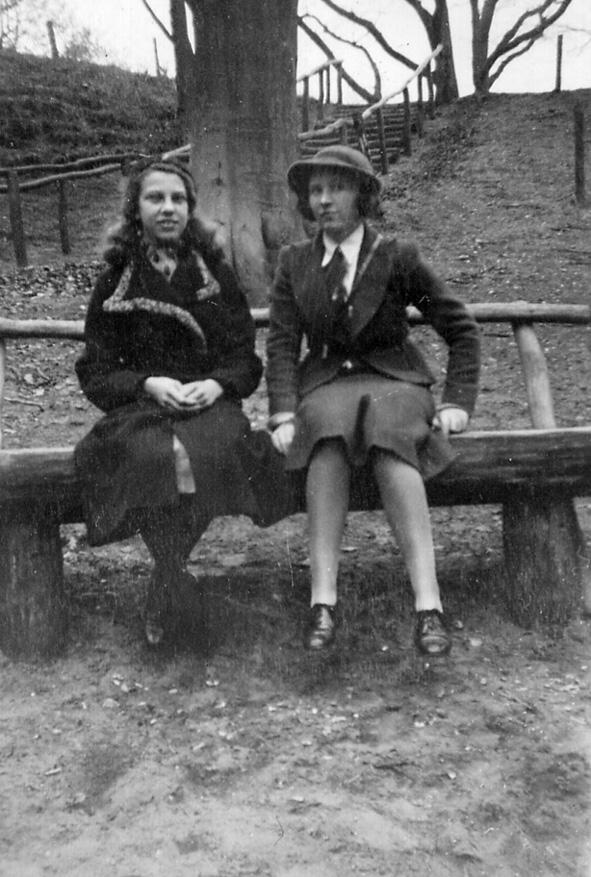 Mary Koopmans and Joyce Hampson, 1938. Mary Koopmans and Joyce Hampson, 1938.