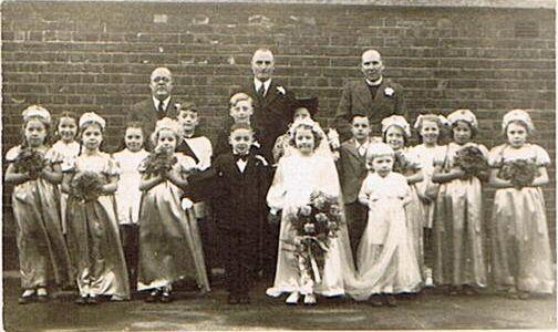 Mock Wedding, c1948. Mock Wedding, c1948.