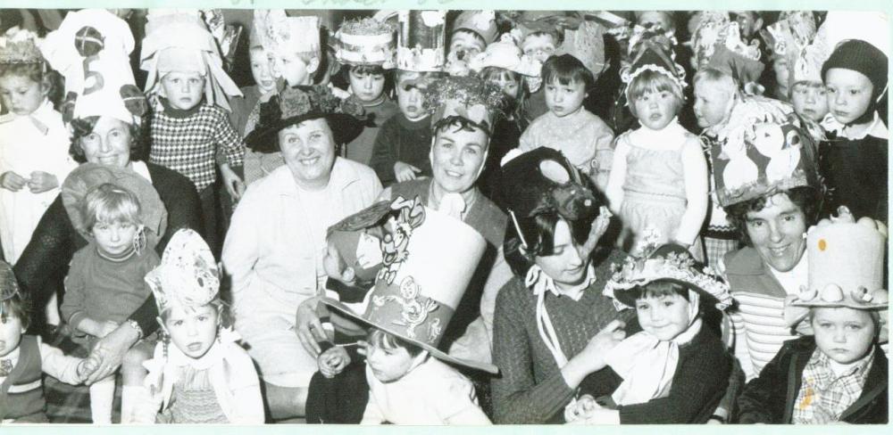Nursery Easter bonnets 1982 Nursery Easter bonnets 1982