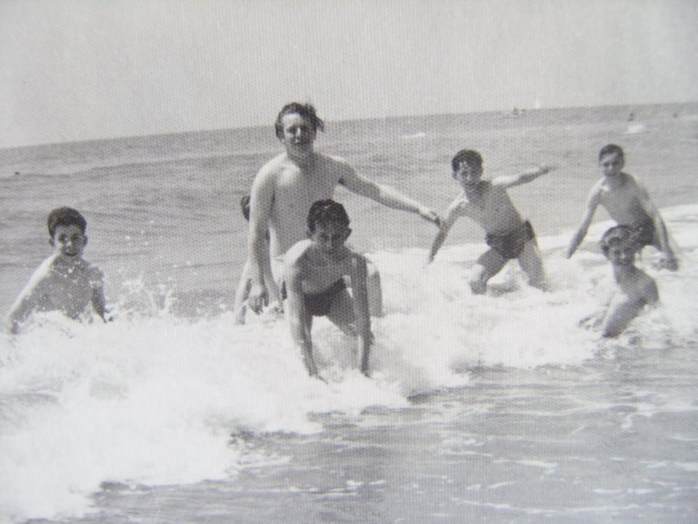 Calafell beach, July 1962.