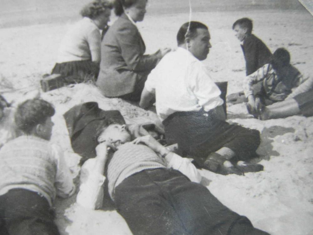 Sunbathing in Zeebrugge