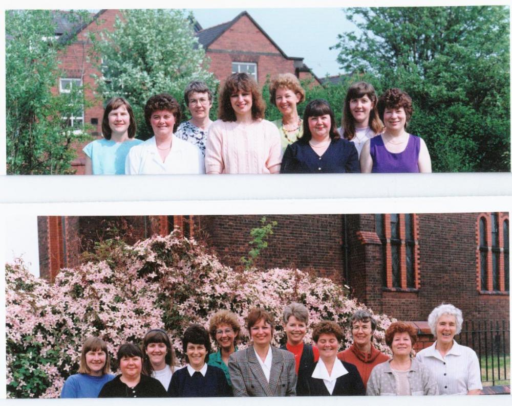 Aspull New Springs County Infant School School staff 1993 and 1994