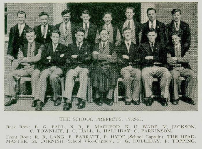 Wigan Grammar School 1953