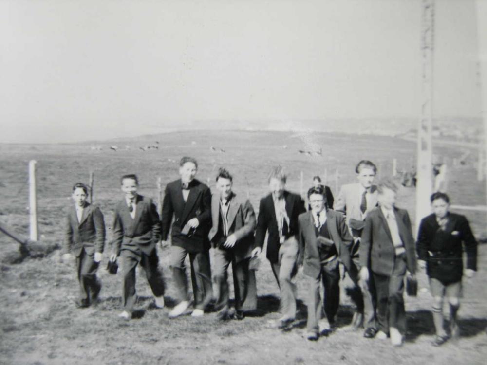 Hiking to Boulogne Easter 1955