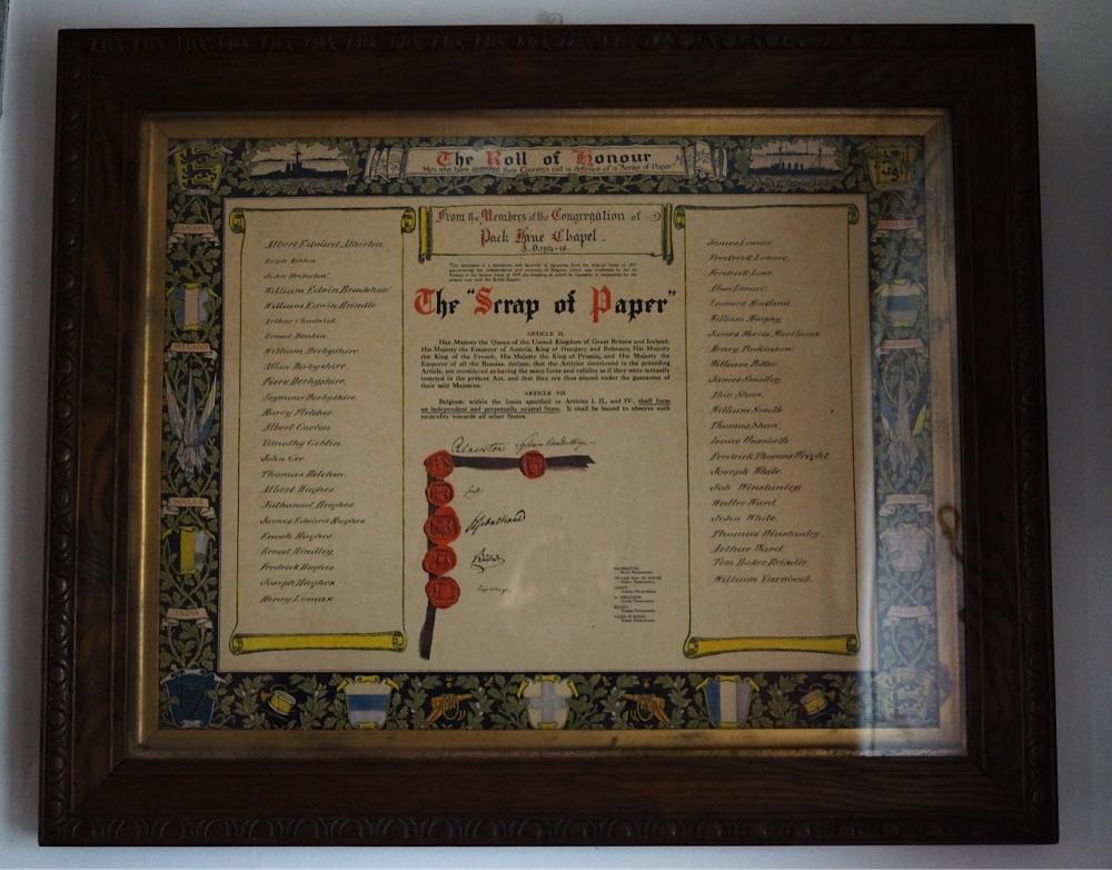 Park Lane School WW1 Roll of Honour Park Lane School WW1 Roll of Honour