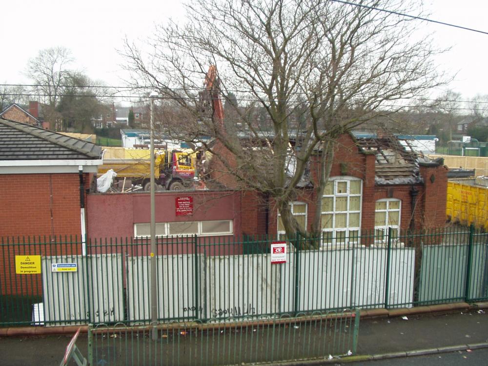 Demolition of Beech Hill school, January/February 2010