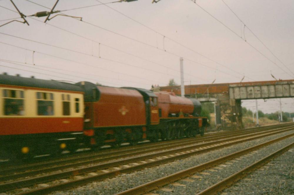 Southbound Steam Express At Springs Branch Circa 1995 Southbound Steam Express At Springs Branch Circa 1995