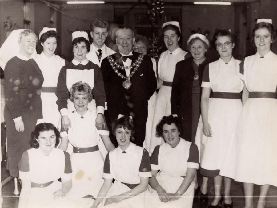 Staff at Billinge Hospital, 1950/60s. Staff at Billinge Hospital, 1950/60s.