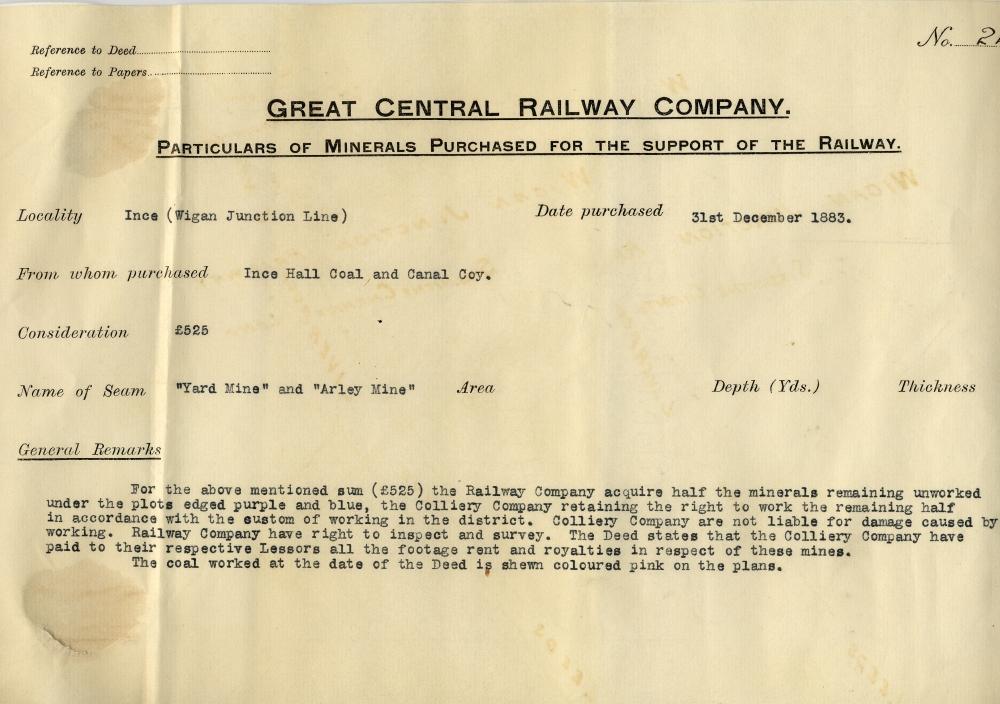 Great Central Railway Company 1883 Great Central Railway Company 1883