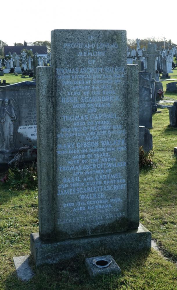 Grave of one of the Walker Brothers - Birkdale Cemetery Grave of one of the Walker Brothers - Birkdale Cemetery