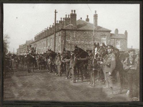 Just before WW1 during a miners' strike at the Albert Pit. Just before WW1 during a miners' strike at the Albert Pit.