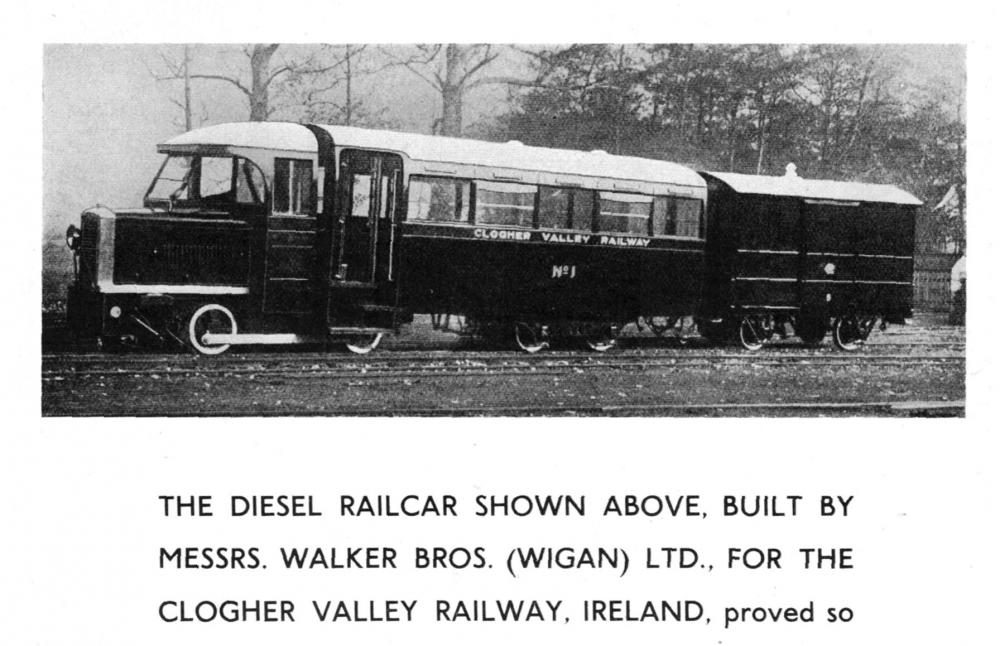 DIESEL RAILCAR BUILT BY WALKERS IN 1934 DIESEL RAILCAR BUILT BY WALKERS IN 1934