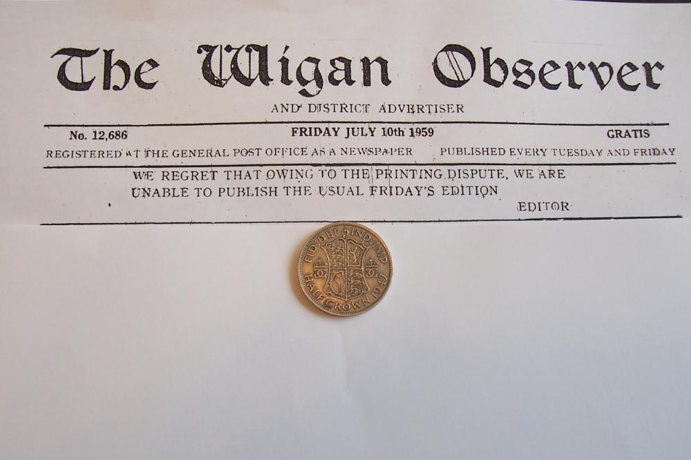 The Wigan Observer Printing Dispute 1959 The Wigan Observer Printing Dispute 1959