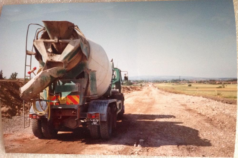 Construction of the Lowton bypass. Construction of the Lowton bypass.