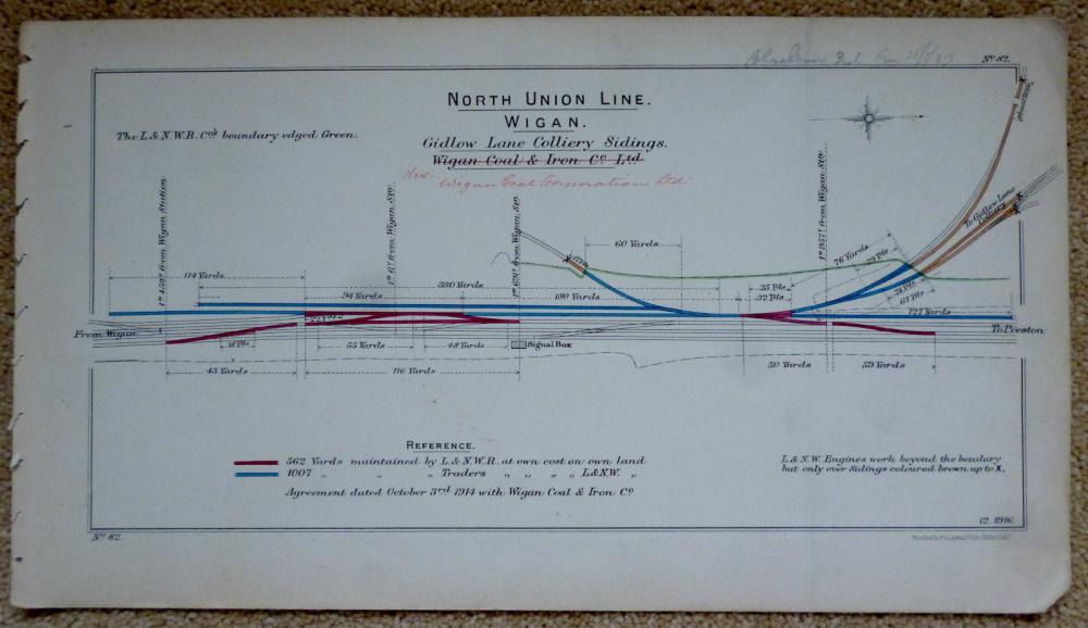 Gidlow Lane Sidings plan Gidlow Lane Sidings plan