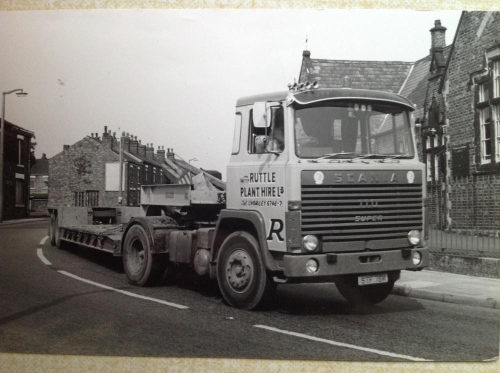 Low loader belonging to Ruttle plant.