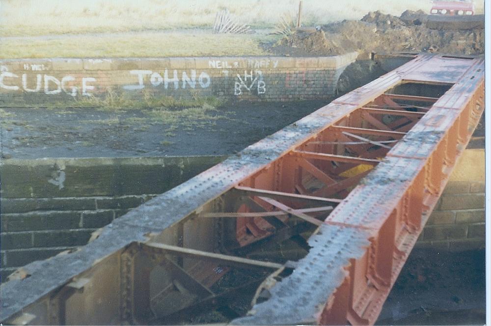 November 1981-Haigh Foundry Bridge after stripping and shot blasted.