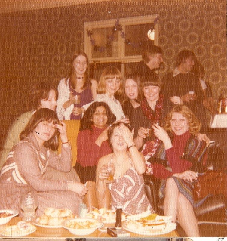 Christmas day party in nurses sitting room 1977 Christmas day party in nurses sitting room 1977