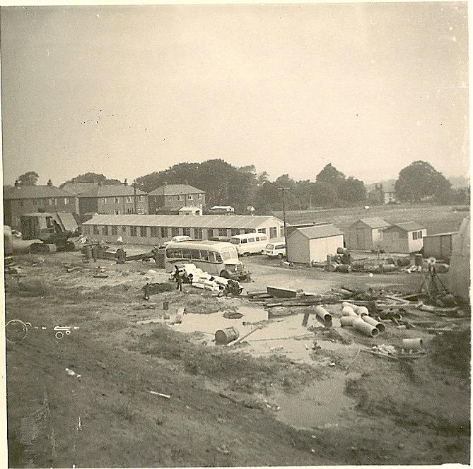 McAlpines "Section D" offices at Spring Road.14-08-1962 McAlpines "Section D" offices at Spring Road.14-08-1962