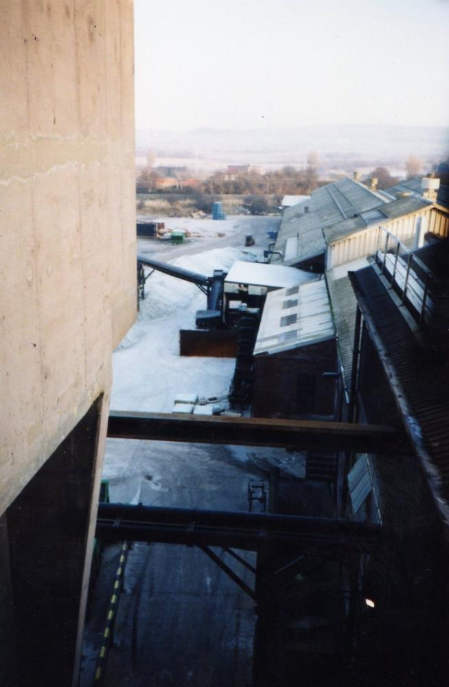 Glass works cullet yard