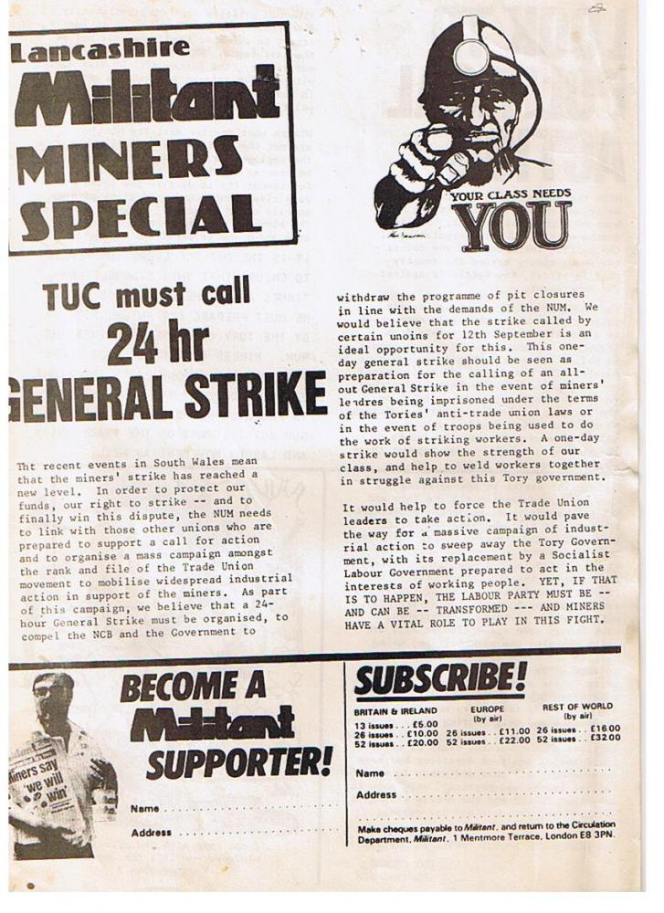 strike handbill