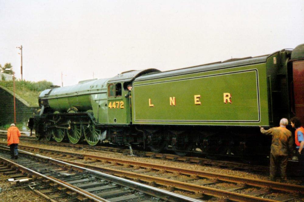 Flying Scotsman At  Wigan Wallgate (early 1980s)