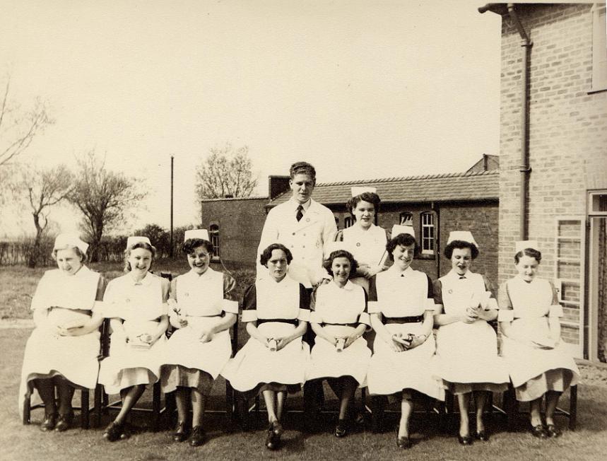 Staff at Billinge Hospital, 1950/60s. Staff at Billinge Hospital, 1950/60s.