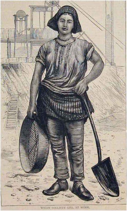 Wigan Pit Brow Girl 1874