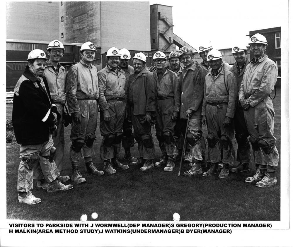 group at Parkside Colliery group at Parkside Colliery