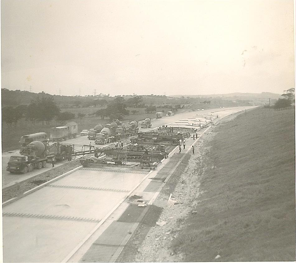 M6 Construction-05-08-1964 Near Scorton. M6 Construction-05-08-1964 Near Scorton.