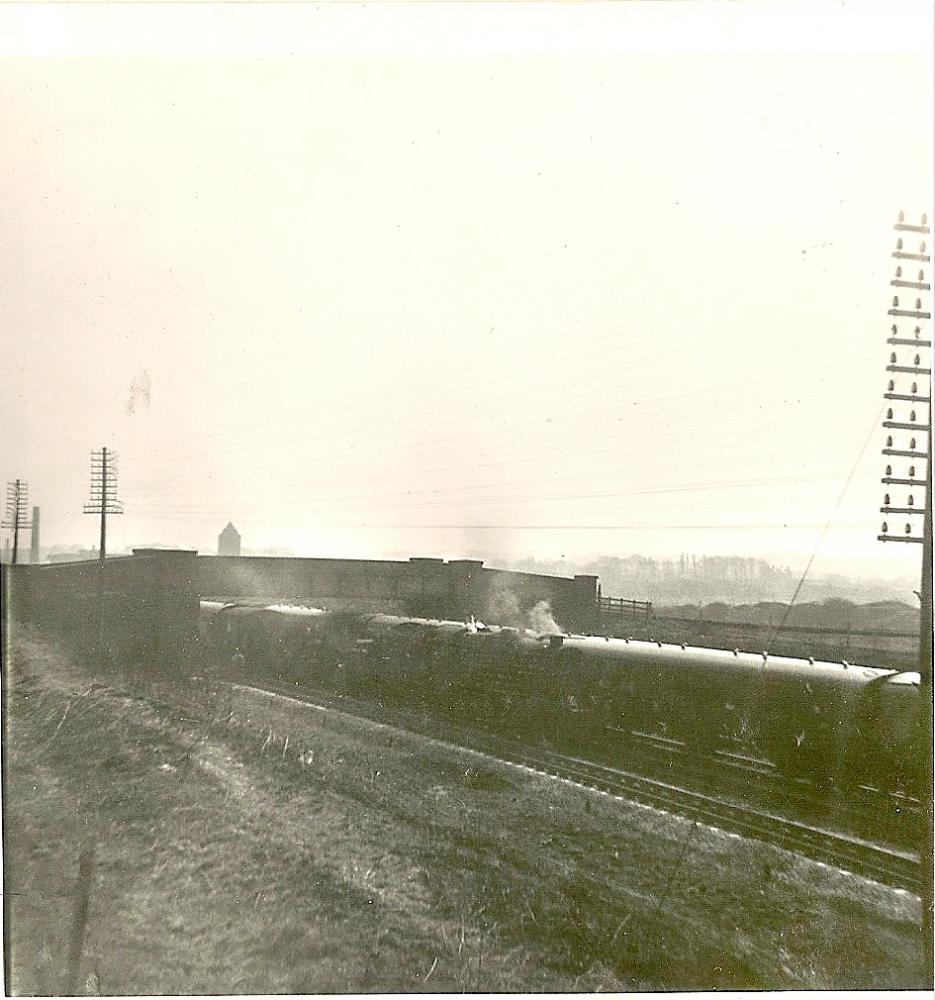 Rail works on the WCML @ Bradley.28-03-1965. Rail works on the WCML @ Bradley.28-03-1965.