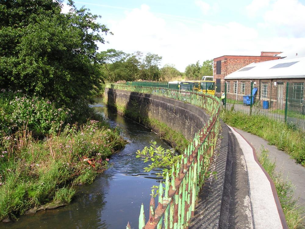 Alongside the bus depot viewed from Cudworth Street(31-07-2007)