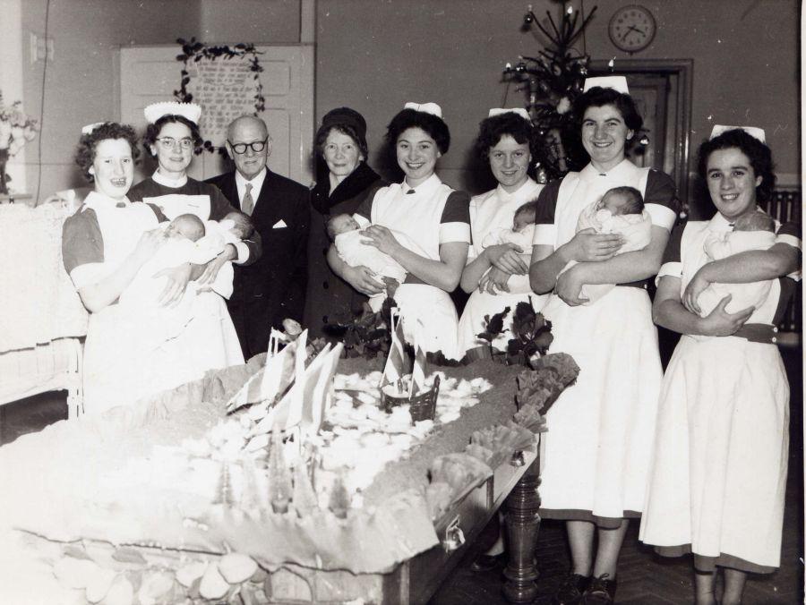 Staff at Billinge Hospital, 1950/60s. Staff at Billinge Hospital, 1950/60s.