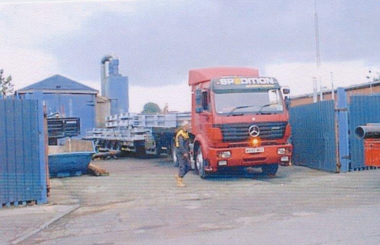 Mark Bolton inspects the load.