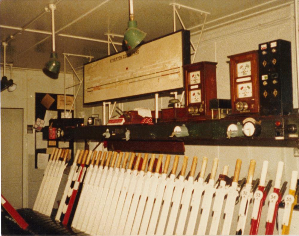 Atherton Goods Yard Signal Box 1990 Atherton Goods Yard Signal Box 1990